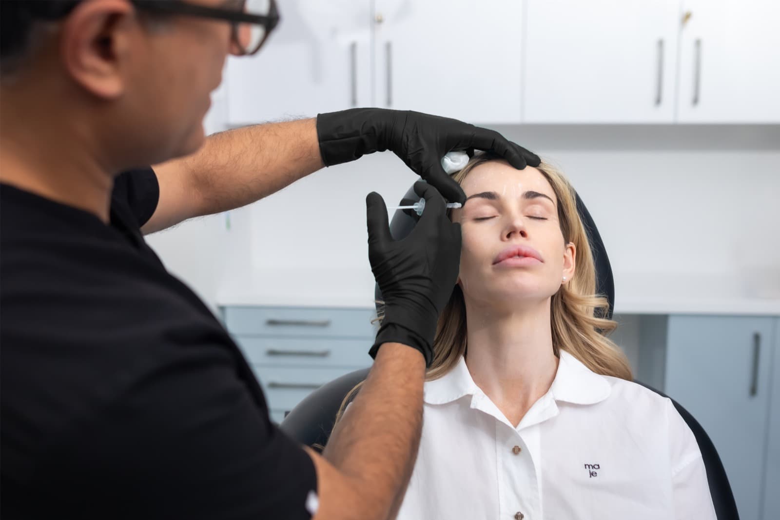 Upper face aesthetic injectable treatment at EyeFACE Institute